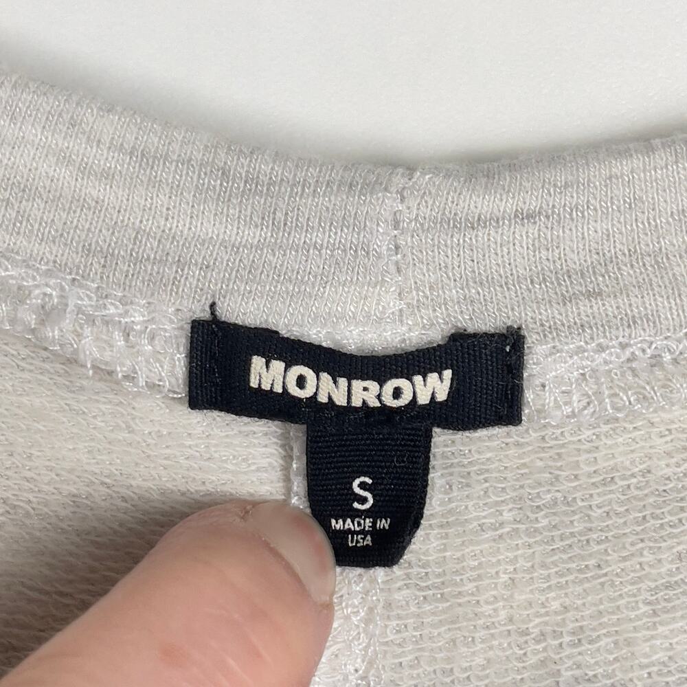 Monrow Shirred Waist Mini Dress‎ Ash Gray Small - Picture 6 of 11